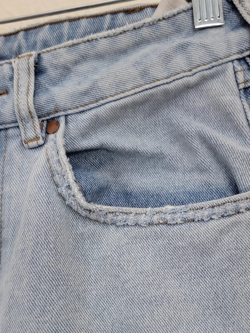 Wrangler X billabong Patchwork Light Blue Denim Jeans 28 - Picture 3 of 8